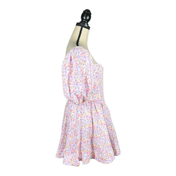 Bardot Kiah Corset Mini Dress From Revolve In Spring Floral - Picture 5 of 7